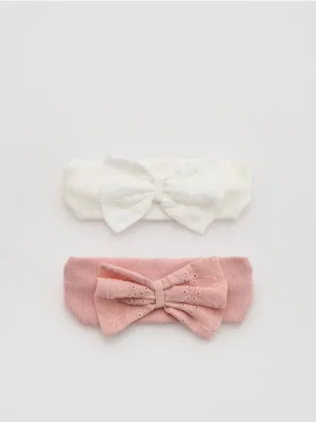 Reserved Пов'язка на голову з бантом 2 шт. різнобарвний 