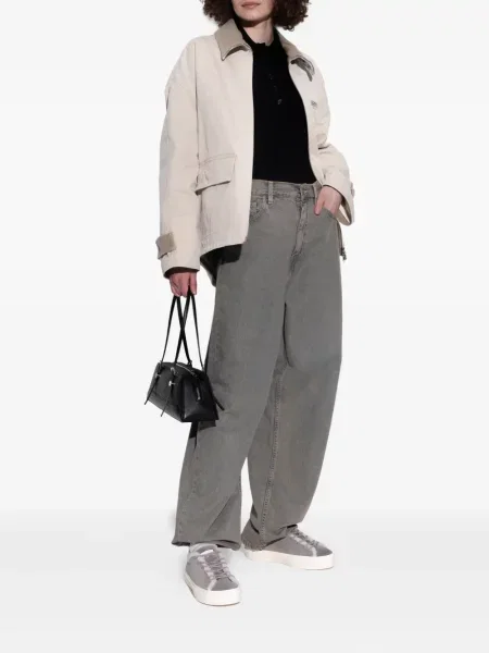Sneakerși Inuikii din piele de căprioară gri