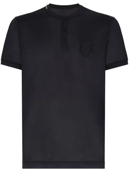 Tricou Dolce & Gabbana cu broderie albastru