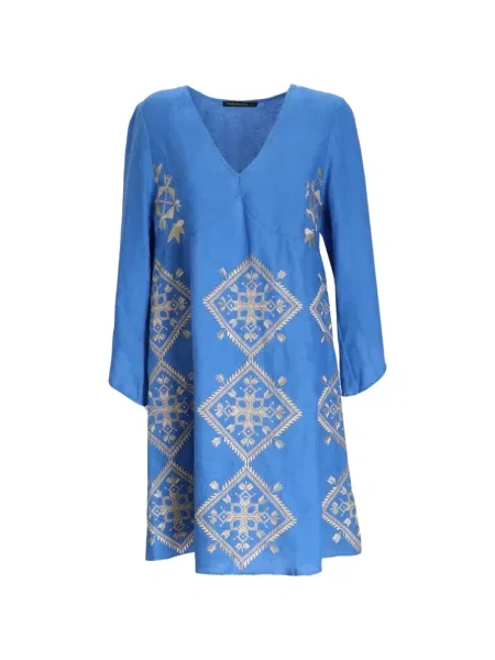 Rochie midi Greek Archaic Kori albastru