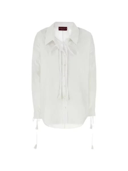Cămașă Gucci cu legături alb
