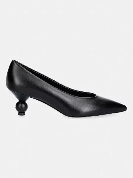 Weekend MaxMara De piele pantofi Pasticcino Renza negru
