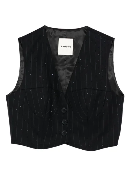 Vestă Sandro cu dungi albastru