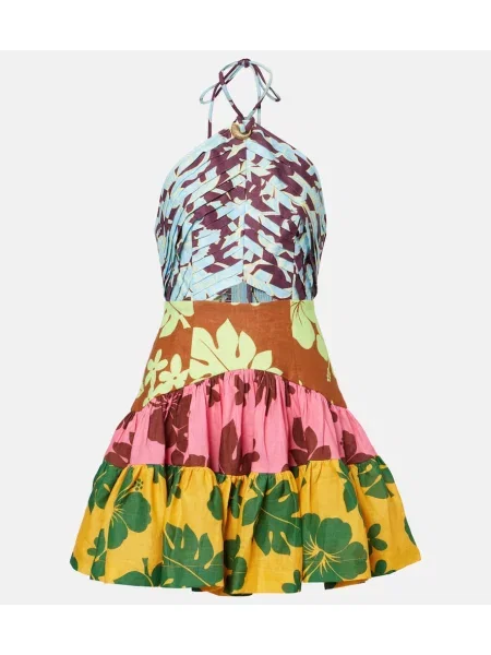 Rochie Alemais cu imagine cu gât halter