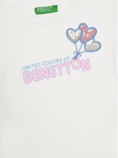United Colors Of Benetton Marškinėliai Regular Fit balta