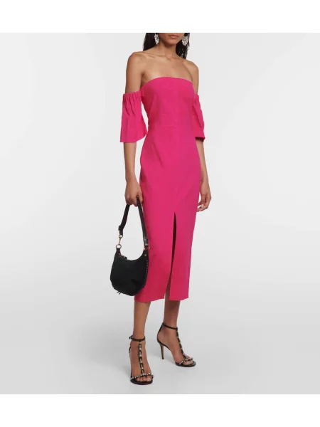 Rochie midi Isabel Marant până la genunchi de costum roz