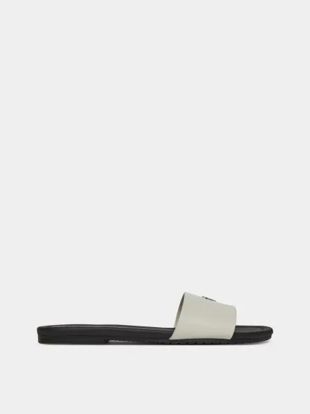 Переработанный шлепанцы Calvin Klein белые