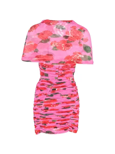 Rochie mini Magda Butrym cu model floral cu imagine roz