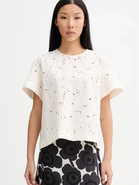 Marimekko bluză pentru femei din bej