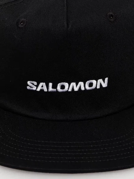 Кепка Salomon с аппликацией черная