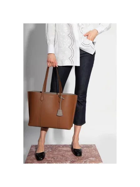 Torebka Tory Burch skórzana brązowa