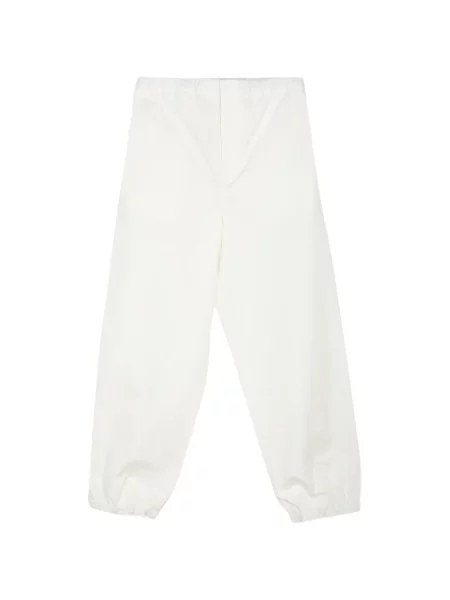 Pantaloni Jil Sander alergare alb