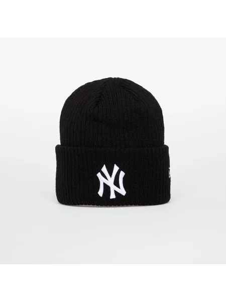 Трикотажная широкая шапка New Era черная