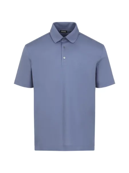 Scurt tricou polo Zegna albastru