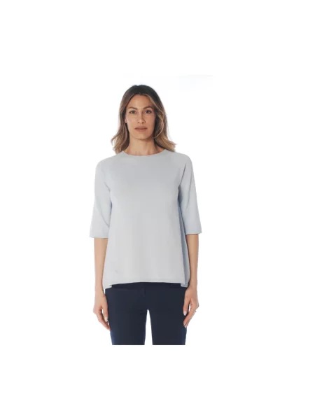 Dzianinowy sweter Kangra niebieski