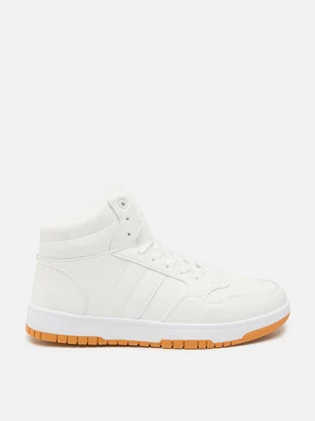 Шкіряні Кеди високі YUKI молочний