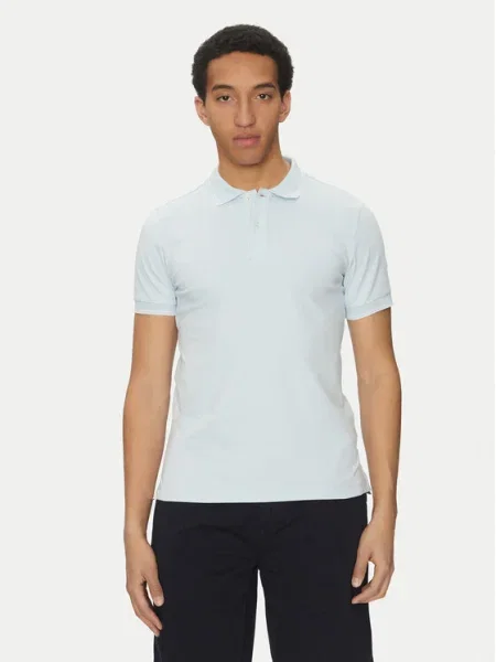 Geox Tricou polo celest albastru