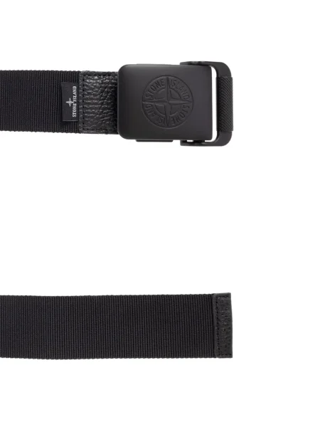 Curea Stone Island cu strasuri negru