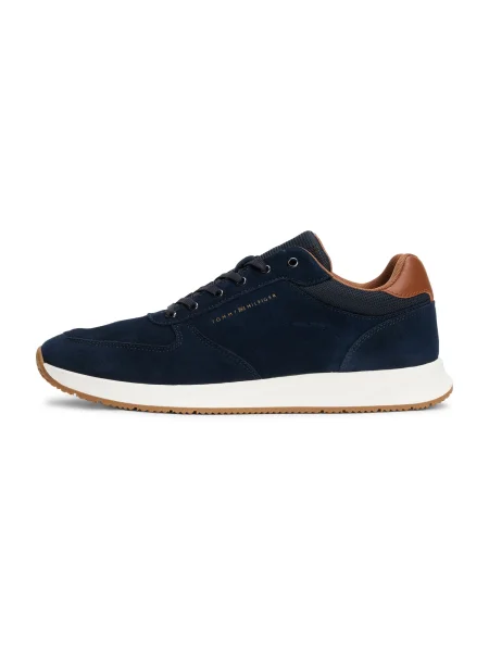 Tommy Hilfiger Sneakers Premium Suede Hybrid Bleumarin albastru