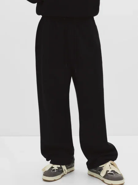 Pull&Bear Pantaloni negru