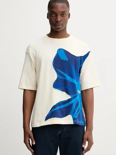 Desigual tricou din PANCHO cu model bej