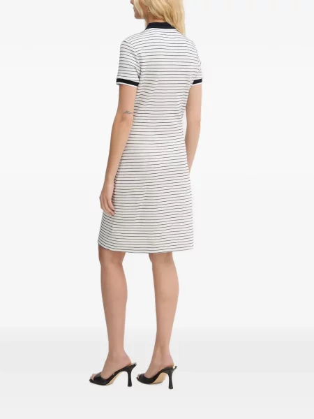 Gulerat rochie mini Guess cu dungi alb