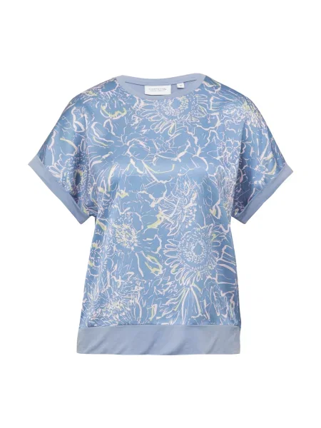 Comma casual identity Tričko modrá / jablko bílá