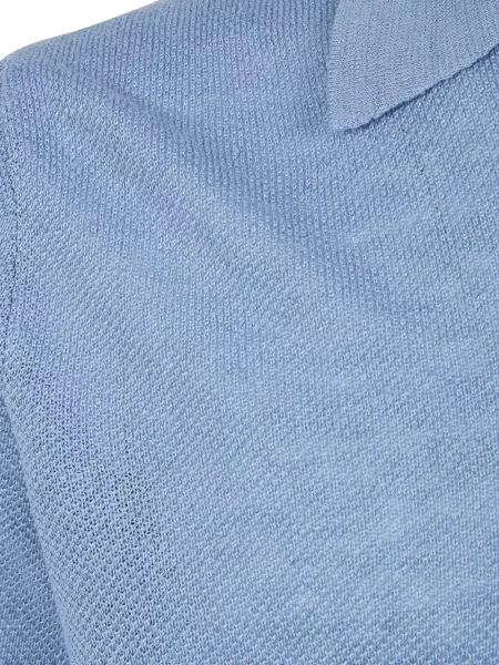 S ovratnikom polo majica Nuur plava