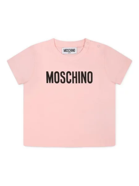 Koszulka dziecięca Moschino różowa