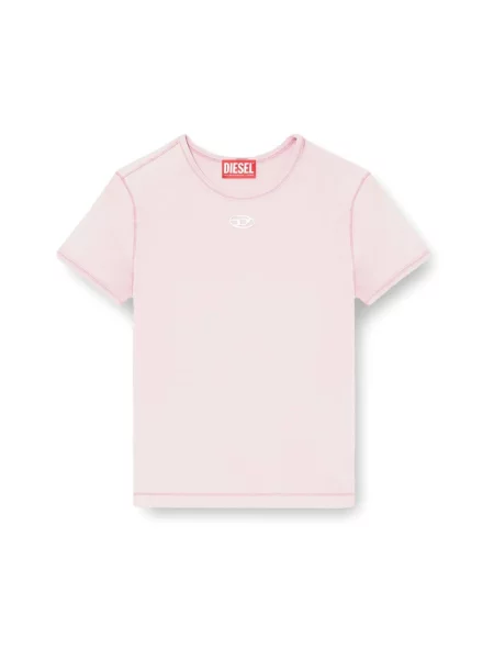 Diesel t-shirt T-UNCUTIESLONG-OD różowy