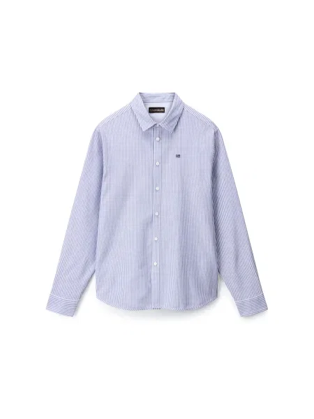 NAPAPIJRI Košile G-TERRA OXFORD modrá / tmavě modrá bílá