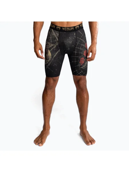 Venum Santa Muerte Мъжки шорти за обучение Vale Tudo deep black/gold черно