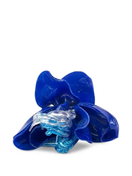 Inel Teter cu model floral albastru
