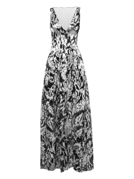 Rochie Lela Rose cu decolteu în V de costum negru