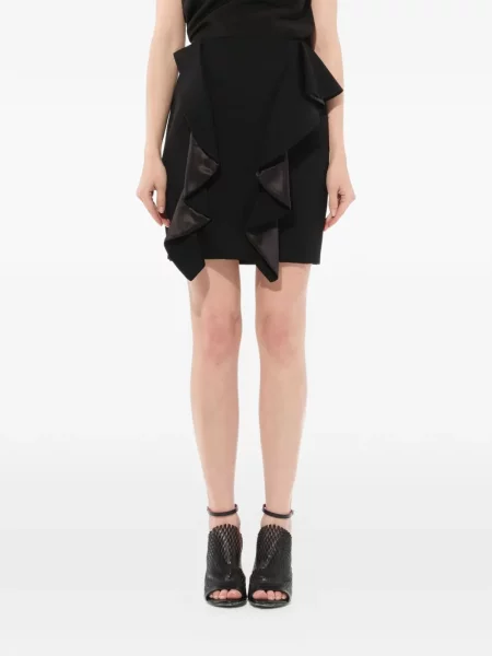 Mini suknja Givenchy s draperijom crna