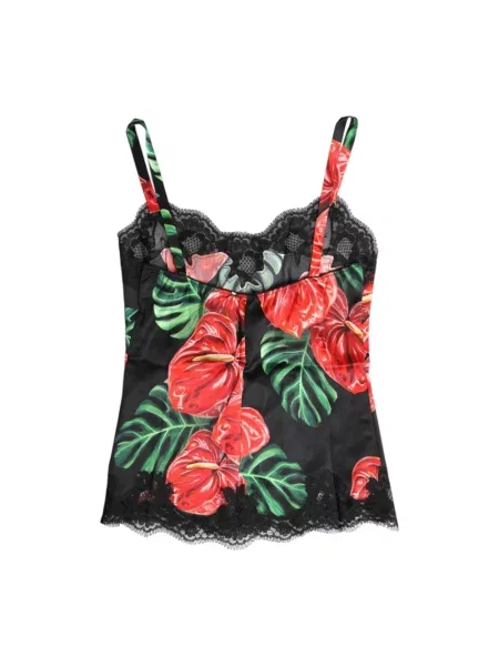 Jedwabny top Dolce And Gabbana