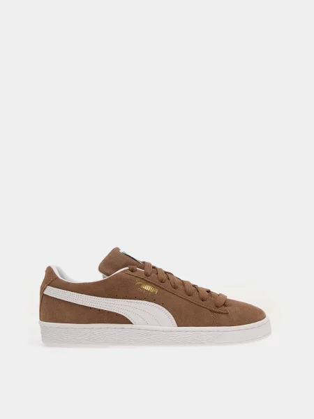 Замшевые классические кеды Puma коричневые