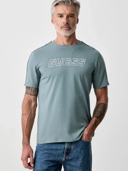 Guess tricou pentru bărbați cu ARLO albastru