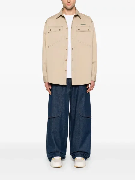 Риза Off-white бяло