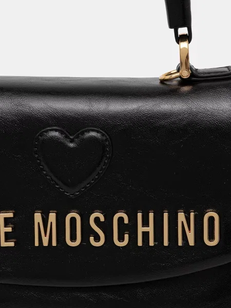 Кожаная сумка через плечо Love Moschino
