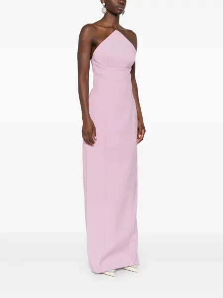 Rochie maxi Solace London de costum roz