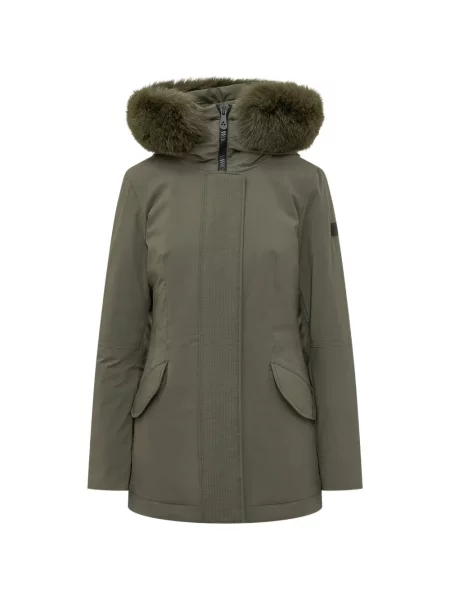 Parka Peuterey z kapturem zielona