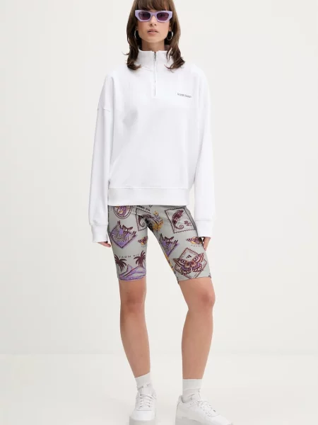 Шорти adidas x Farm Rio візерунок висока посадка сірий