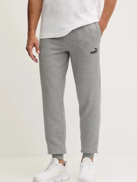 Спортивні штани Puma однотонні сірий