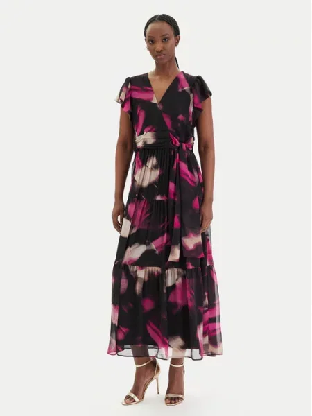 DKNY Cocktail obleka črna