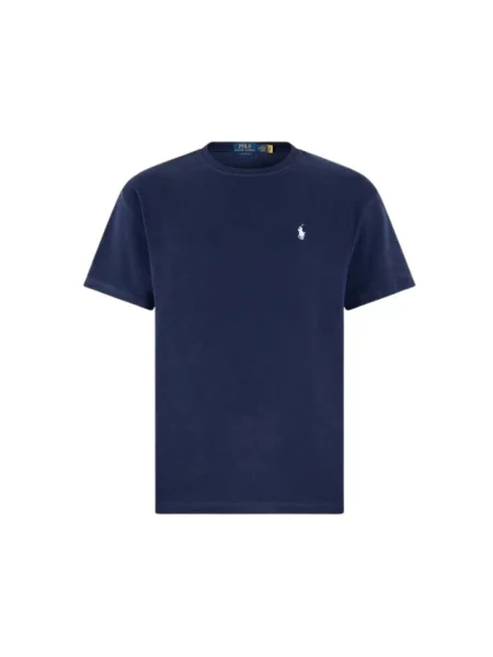 Dzianinowa koszulka polo Polo Ralph Lauren niebieska