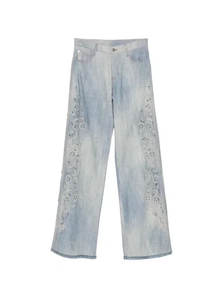 Blugi cu picior larg Ermanno Scervino albastru