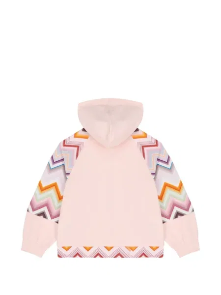 Bluza z kapturem dziecięca Missoni różowa
