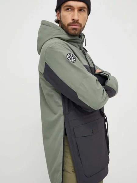Горнолыжная куртка Colourwear зеленая