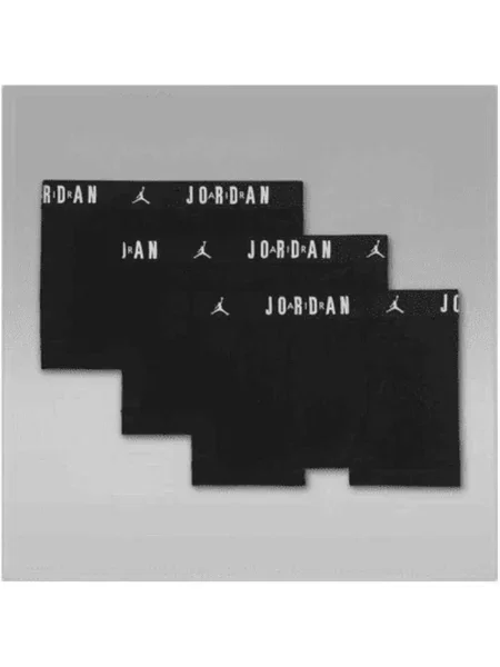 Pánske boxerky Nike Jrdan JHM Flight Cotton Trunk 3 páry black čierna